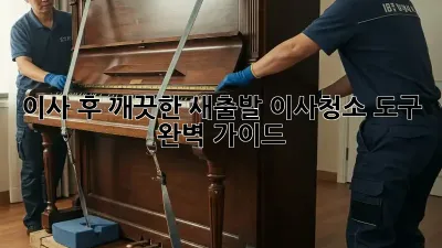 이사 후 깨끗한 새출발! 이사청소 도구 완벽 가이드